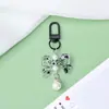 Fivela de porta de laço de resina criativa pingente de chaveiro pingente de laço colorido doce DIY decoração de bolsa
