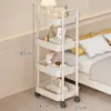 Carrito Pequeño Estante de Almacenamiento Sala de Estar Estante de Almacenamiento de Snacks y Juguetes Multicapa Estantería Pequeña Multifuncional Estante de Almacenamiento de Libros de Texto