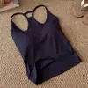Camisole Feminina Versátil de Cor Sólida com Decote Halter, Cobrindo os Seios Laterais, Lindo Design nas Costas, Adequada para Usar em Camadas ou Sozinha, Caimento Justo, Valoriza a Silhueta, com Bojos, Top Curto