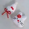 Nuevos y lindos pasadores de pelo de animales de dibujos animados, gato y conejo, hechos a mano en tela con relleno de algodón, accesorios para ropa y materiales para ropa infantil