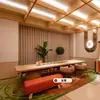 Lançamento de Novo ProdutoConjunto de Mobília para Quarto Padrão de Hotel Laranja 3.0 com Material de Painel Artificial de Grau E1 como Opção Padrão