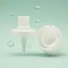 Venda direta da fábrica material plástico PP rosca 32 encaixe tampa redonda formato de ovo cabeça de spray para bebê acessório bico spray protetor solar