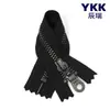 Número genuino YKK. 5 cremalleras metálicas cerradas de plata antigua para chaquetas de plumas, abrigos y prendas de abrigo
