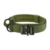 Collar Táctico Antiexplosión Transfronterizo para Perro Collar para el Cuello de Mascotas para Perros Medianos y Grandes Set de Correa y Arnés de Nylon Engrosado