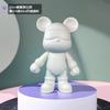 [Soporte de Personalización] Oso de Fluido Transfronterizo Blanco Esmaltado Embrión Blanco Venta al por Mayor Oso Genial Conejo Oso de Dientes Adornos para Colorear Juguetes de Moda