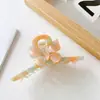 Core Moe Joyería 11cm Estilo Coreano Elegante Puntada de Mariposa Acético Mediano y Grande Pinza de Agarre Pinza de Tiburón Pinza para el Cabello Accesorios para el Cabello