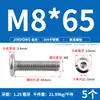 Tornillo Hexagonal de Acero Inoxidable 304 para Muebles, Cabeza Plana Grande, Borde Invertido, Tornillo de Cabeza Redonda, Perno de Borde Invertido