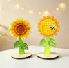 Promoção de Verão Enfeites de Madeira Girassol Borboleta Pingentes Decorações Penduradas Presentes de Feriado