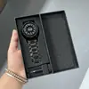 Reloj de Cuarzo para Hombre Sabr con Puntero de Perla Magnética con Números Árabes y Escala, Espejo Personalizado, Tecnología Negra sin Espejo