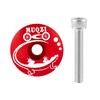 Cubierta de manillar de bicicleta MUQZI de aleación de aluminio, 28,6 mm, con tornillos
