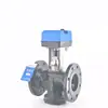 Válvula de Duas Vias Elétrica Hugong de Xangai Vb7200 Válvula Reguladora com Interruptor Flangeado Válvula Reguladora de Fluxo de Duas Posições