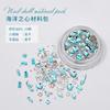 Mini esferas de aço para nail art, fundo plano, rede de diamantes, vermelho da moda, material Yalan, bolsa com strass misturado, joias pequenas, alta decoração, atacado