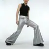 Pantalones de campana con lentejuelas para hombre de nuevo estilo transfronterizo Ropa para actuación en escenario Pantalones de traje casual a la moda Dorados Plateados Negros