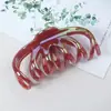 Pinza de Agarre con Forma de Calabaza Colorida Galvanizada para Gran Volumen de Cabello Pinza para el Cabello de Múltiples Rizos Parte Trasera de la Cabeza de Mujer Nuevo Pinza de Tiburón de Gama Alta