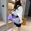Nueva bolsa de viaje a cuadros de moda bolsa de equipaje de viaje bolsa deportiva de fitness para mujer bandolera portátil Bolsa de Fitness para Hombre