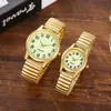 Novo relógio de casal com pulseira de aço elástica relógio luminoso relógio de quartzo feminino relógio masculino par de relógios fabricantes em estoque atacado