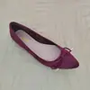 Nuevos Zapatos Planos con Lazo de Comercio Exterior para Primavera y Otoño Zapatos Elegantes Bajos de Una Sola Pieza Zapatos de Ballet Franceses de Punta Fina con Suela Suave y Suelas Gruesas
