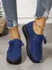 Comercio electrónico transfronterizo, nueva colección primavera/verano 2026 talla grande, zapatos de vestir de cordones estilo europeo y americano talla grande, zapatos casuales de suela gruesa para mujer