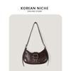 Bolso de mezclilla simple moda moderno nicho hombro axila verano casual todo-fósforo bolso mensajero bolso de mujer