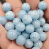 Contas Redondas Azul Marinho, Contas Soltas de Jade, Contas Soltas de Rocha de Quartzo Azul Tianhe Jade, Acessórios para Pulseira Colar Joias DIY, Contas de Jade