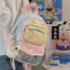Mochilas de Alta Apariencia para Niñas de Primaria de Tercero a Sexto Grado, Mochilas Ligeras con Bloques de Color Lindas para Niñas, Mochilas de Viaje, Bolsas Ita