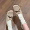 Versão de Pelo Macio~Pão de Soda Impermeável e Resistente a Manchas Laço Sapatos Femininos de Algodão Estilo Birkenstock Botas de Neve Tendência