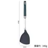 Espátula de silicona de grado alimenticio de acero inoxidable 304 resistente a altas temperaturas espátula para el hogar cuchara para sopa pala para freír con fugas grandes juego de cinco piezas para utensilios de cocina