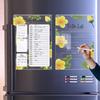 Tyu047-088 Magnético Transparente Acrílico Estéreo Plan Semanal Nota Tablero de Mensajes Magnético Borrable Imán para Refrigerador