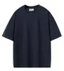 Camiseta de Algodón Puro de Peso Pesado 280g con Cuello Redondo para Hombre, Marca de Moda Algodón Puro Casual Holgada Versátil de Manga Corta Camiseta Básica para Hombres y Mujeres