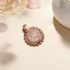 Collar con Colgante de Girasol Nuevo Estilo Transfronterizo, Cadena para Clavícula con Forma de Corazón de Gama Alta Nicho, Cadena de Cuello de Moda al por Mayor