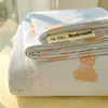 Sábanas de Algodón Lavado Grado A para Madre y Bebé Frescas Pequeñas Pieza Única Dormitorio Estudiantil Individual Doble Funda de Almohada de Algodón Puro Juego de Tres Piezas