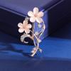 Broche de moda de estilo coreano con hebilla antiexposición, flor de trigo de cristal, ramillete de cristal, disponible en fábrica al por mayor.