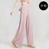 Calça Larga Moderna Dança Solta Roupas de Performance Dança Chinesa Dança Clássica Roupa de Dança Feminina Calças de Treino Calças Longas Adulto