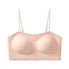 Sujetador Jelly Lift Sweet Floral Sin Costuras para Mujer con Poco Busto, Push-Up y Anticaída, Cómodo Sujetador sin Varillas
