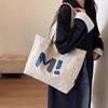 Bolsa de Lona Estilo Japonés Linda Estilo Preppy para Mujeres Estudiantes Universitarias para Salir Casual Versátil Bolso de Hombro Simple Bolso para Clases y Tutorías