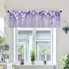 Cortinas de Ventana, Cortinas de Puerta, Cortinas de Café, Cortinas a Prueba de Polvo para Gabinete de Fregadero de Cocina con Diseño de Margarita Silvestre de País de Amazon Transfronterizo