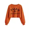 Salem Est 1626 Tienda independiente de Amazon eBay, sudadera crop top de mujer nueva de corte holgado para exportación a Europa y América