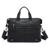 Atacado bolsa masculina de couro genuíno pasta de negócios primeira camada bolsa de ombro de couro de vaca bolsa de laptop masculina de couro genuíno