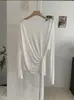 Kekezoon Nuevo Estilo de Verano Estilo Coreano Top de Un Hombro con Lazo Lateral Camisa Suelta Delgada de Protección Solar para Mujer 7962