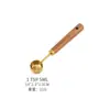Juego de Tazas y Cucharas Medidoras Juego de Cucharas y Tazas Medidoras de Madera de Nogal Juego de Ocho Piezas de Cucharas Medidoras Doradas Rosadas Herramientas para Hornear