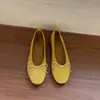 Zapatos de Salón Planos de Ballet de Gamuza Estilo Coreano Hada Suave con Lazo Boca Baja para Mujer 2026 Nuevo Estilo Estilo de Noche Zapatos de Abuela