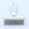Fábrica de suministros para mascotas, venta al por mayor, peine rastrillo, aguja de doble hilera, gato, perro, belleza, depilación, nudo abierto para pelo flotante, cepillo de osito de peluche
