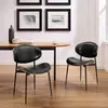 Silla de Comedor Tapizada de Terciopelo para Sala de Estar, Dormitorio, Balcón del Hogar, Silla de Comedor para Exteriores con Respaldo de Botones, Silla de Comedor Cómoda