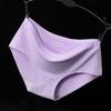 Yikeli macio novo Ice Silk cintura baixa uma peça sexy sem costura roupa íntima feminina tamanho grande senhoras cuecas atacado