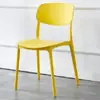 Silla de comedor de plástico engrosado, respaldo simple, silla casual, silla para sala de conferencias, silla para puesto de restaurante