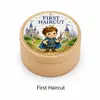 Caja de Dientes de Bebé en Stock, Caja Redonda de Madera de Haya para Guardar Dientes, Caja de Almacenamiento para Cordón Umbilical y Cabello de Bebé, Caja de Recuerdos de Dientes de Bebé para Niños