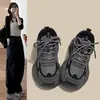 Zapatos de Padre Blancos con Grulla de Almohada Cómodos Transpirables para Mujer 2026 Nueva Llegada de Primavera Más Vendidos Versátiles Estudiante Alto Valor Suela Gruesa Casual