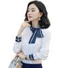 Camisa Profesional Gruesa con Forro Polar para Mujer de Manga Larga Otoño e Invierno Temperamento Uniforme de Azafata Recepción de Hotel Ropa de Trabajo para Esteticista