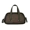 Bolso pequeño para mujer, estilo retro europeo y americano, bolso cruzado, bolso para teléfono, textura de cuero suave, bolso de hombro con múltiples compartimentos, cartera, bolso redondo pequeño