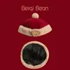 Chapéu de Bebê Outono e Inverno Vermelho Festivo Forrado com Lã Chapéu de Proprietário para Meninos e Meninas Quente Estilo Ano Novo Chapéu de Proprietário Tendência